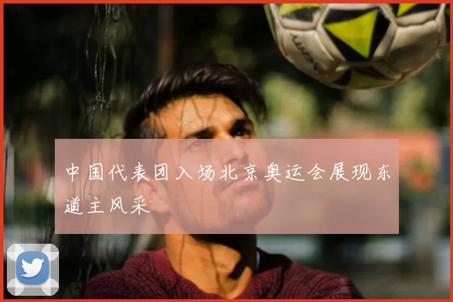 中国代表团入场北京奥运会展现东道主风采